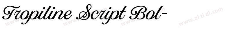Tropiline Script Bol字体转换